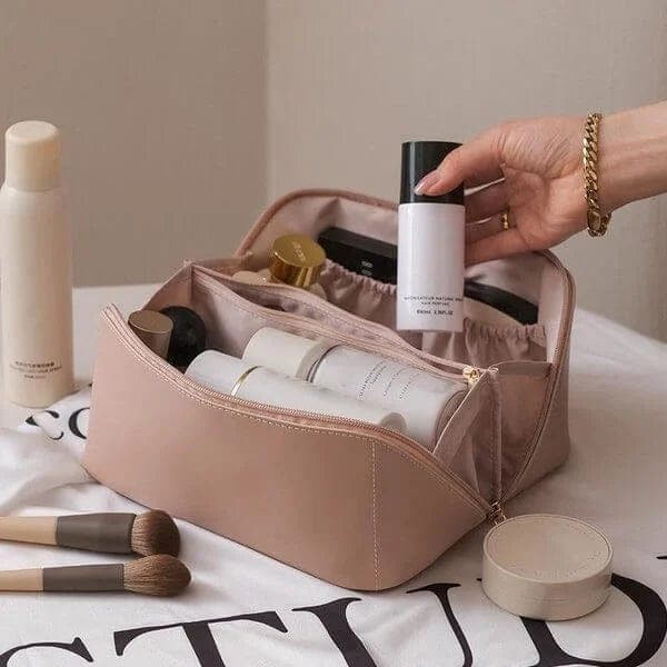 Leather Makeup Bag