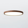 Ultra-Thin Round Walnut Wood Ceiling Light for Elegant, Modern Spaces