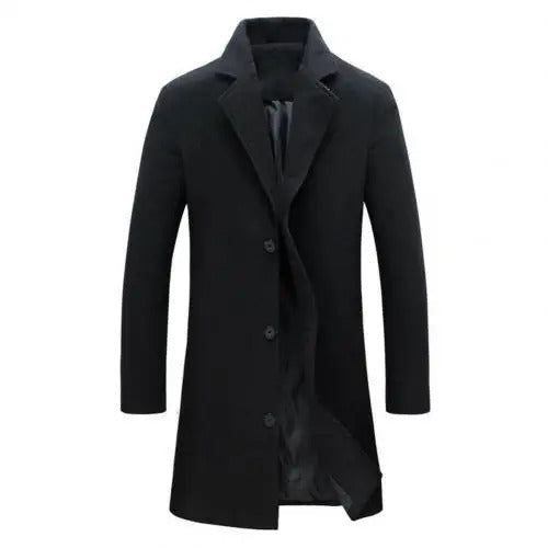 Men's Wool Coat for Fall and Winter - Tomas