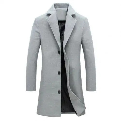 Men's Wool Coat for Fall and Winter - Tomas