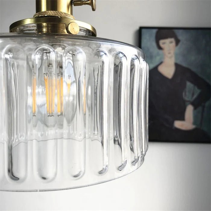 Ottilia Elegantie Pendant Lamp - Chic Adjustable Vintage Glass
