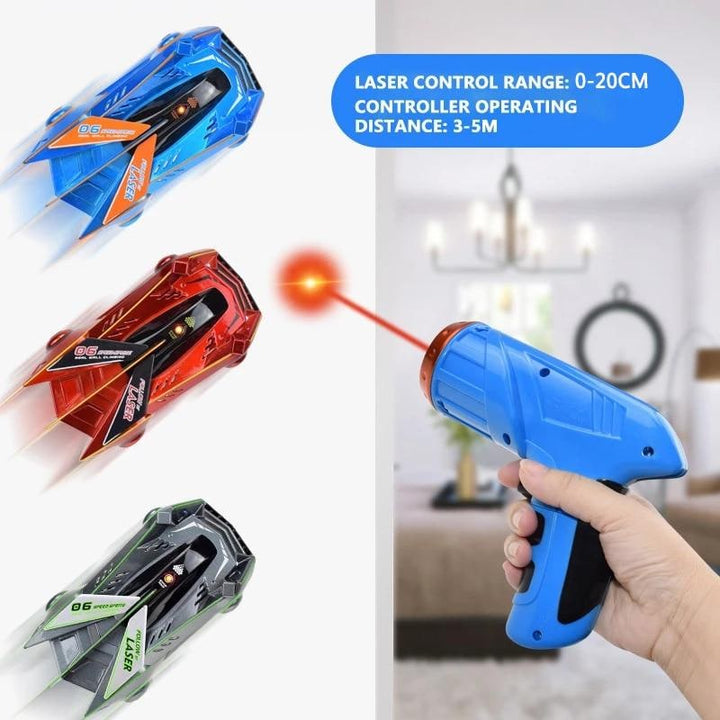 Wall Climbing Rc Car with Laser Pointer Control and USB Rechargeable Battery
