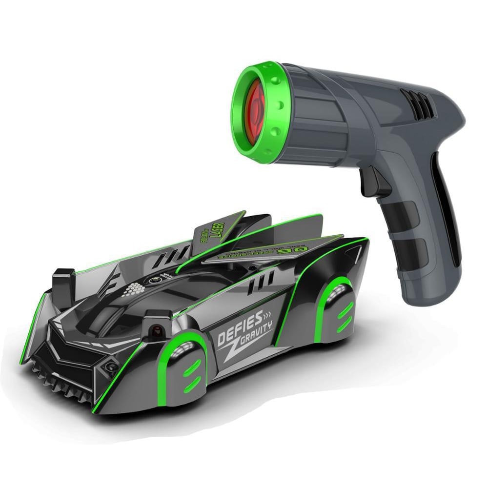 Wall Climbing Rc Car with Laser Pointer Control and USB Rechargeable Battery