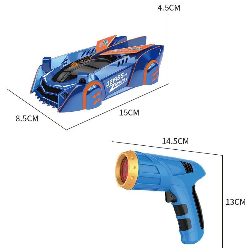 Wall Climbing Rc Car with Laser Pointer Control and USB Rechargeable Battery