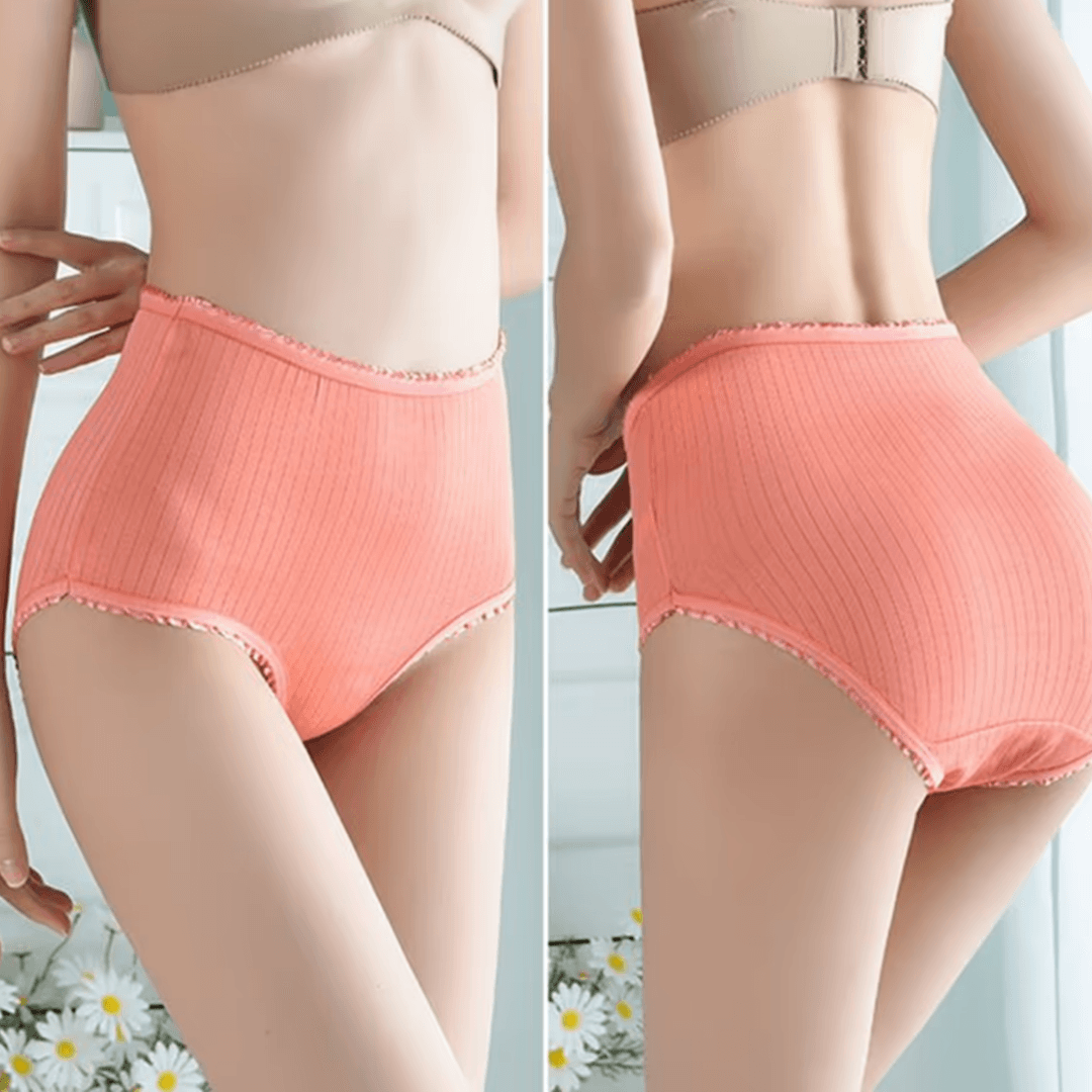Women's Leakproof Briefs 3-Pack - Breathable Ribbed Briefs