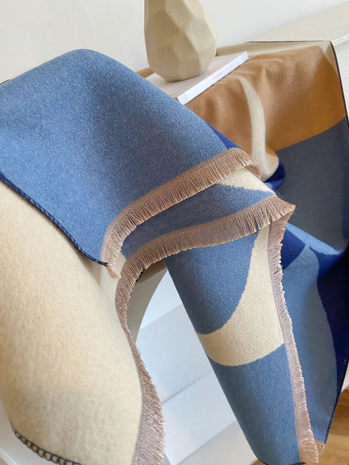 Women's Reversible Cashmere Scarf – Elegance and Warmth