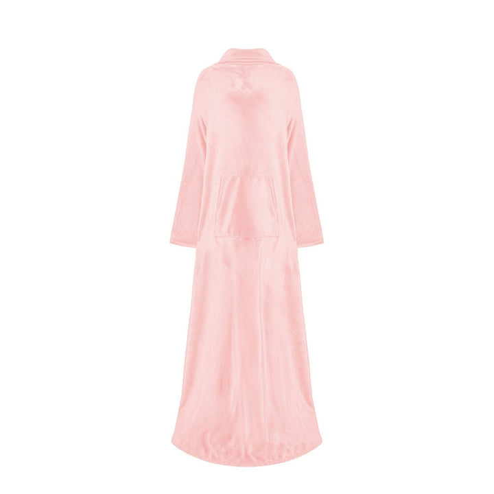 Women's Blanket with Sleeves Wearable Fleece Robe with Front Pocket and Long Oversized Fit