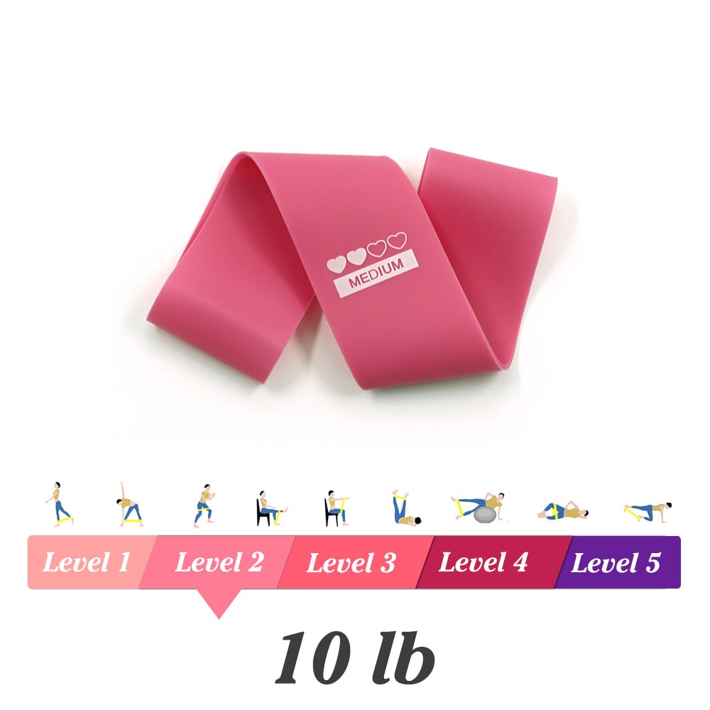 Workout Resistance Bands with Handles and Loop Design for Exercise Elastic Training